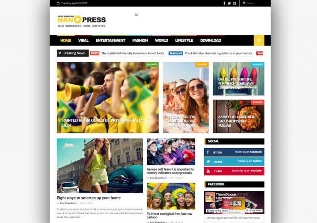 Nanopress Blogger Template Responsive For News/Magazine